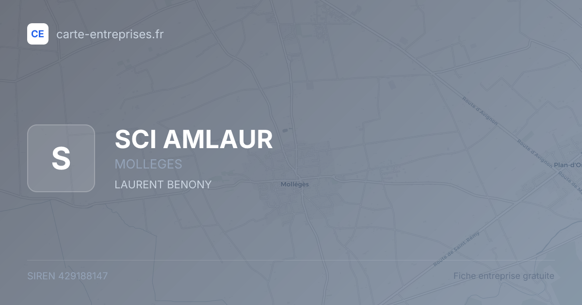 SCI AMLAUR — 429188147 — fiche entreprise