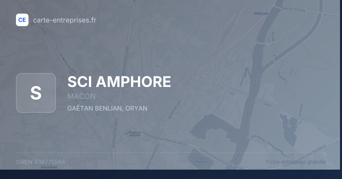 SCI AMPHORE — 938775566 — fiche entreprise