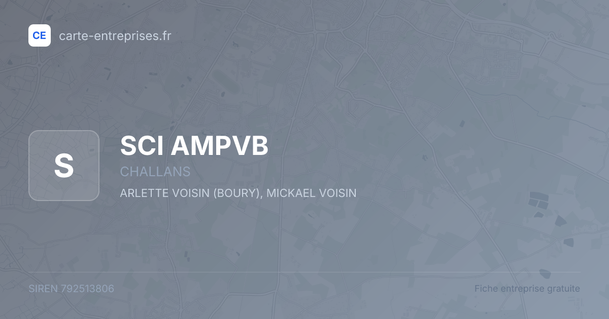 SCI AMPVB — 792513806 — fiche entreprise