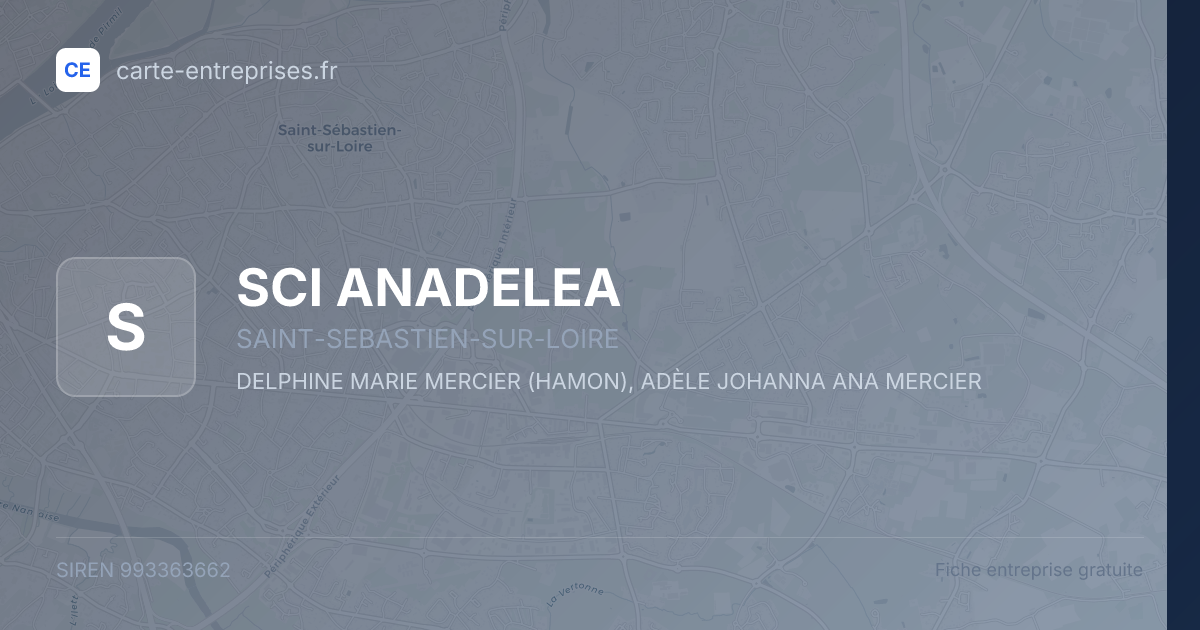 SCI ANADELEA — 993363662 — fiche entreprise