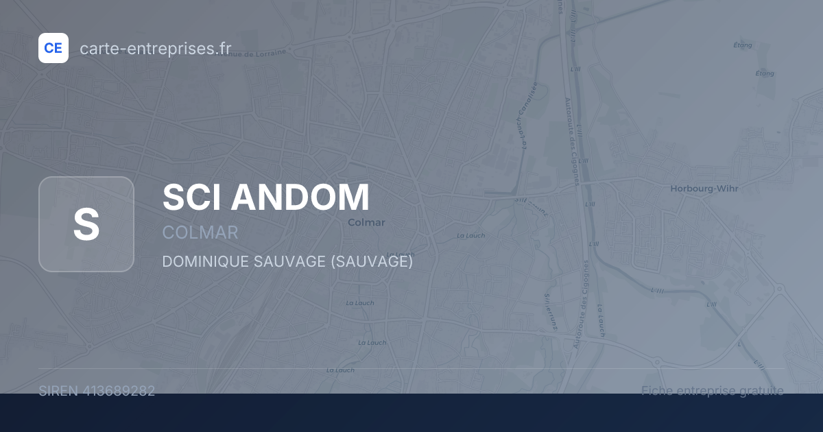 SCI ANDOM — 413689282 — fiche entreprise
