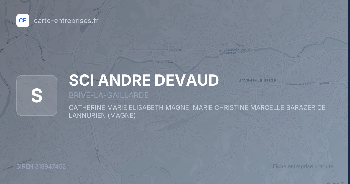 SCI ANDRE DEVAUD — 318947462 — fiche entreprise