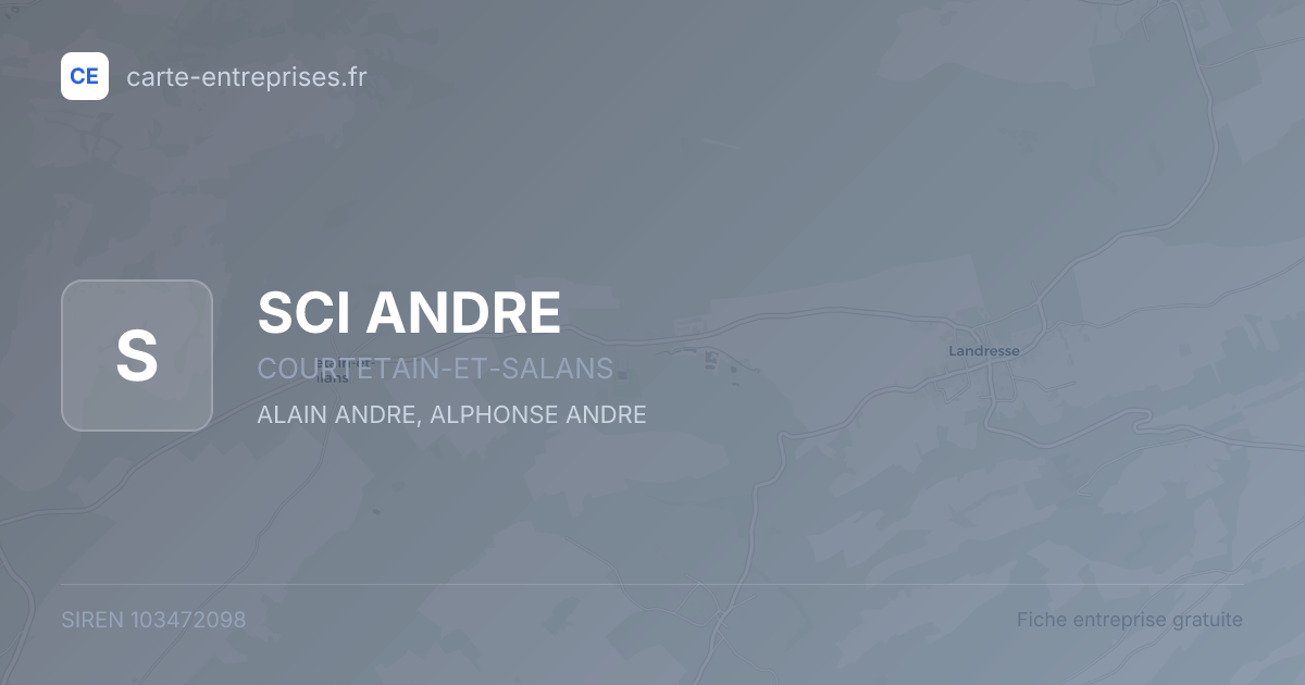 SCI ANDRE — 103472098 — fiche entreprise