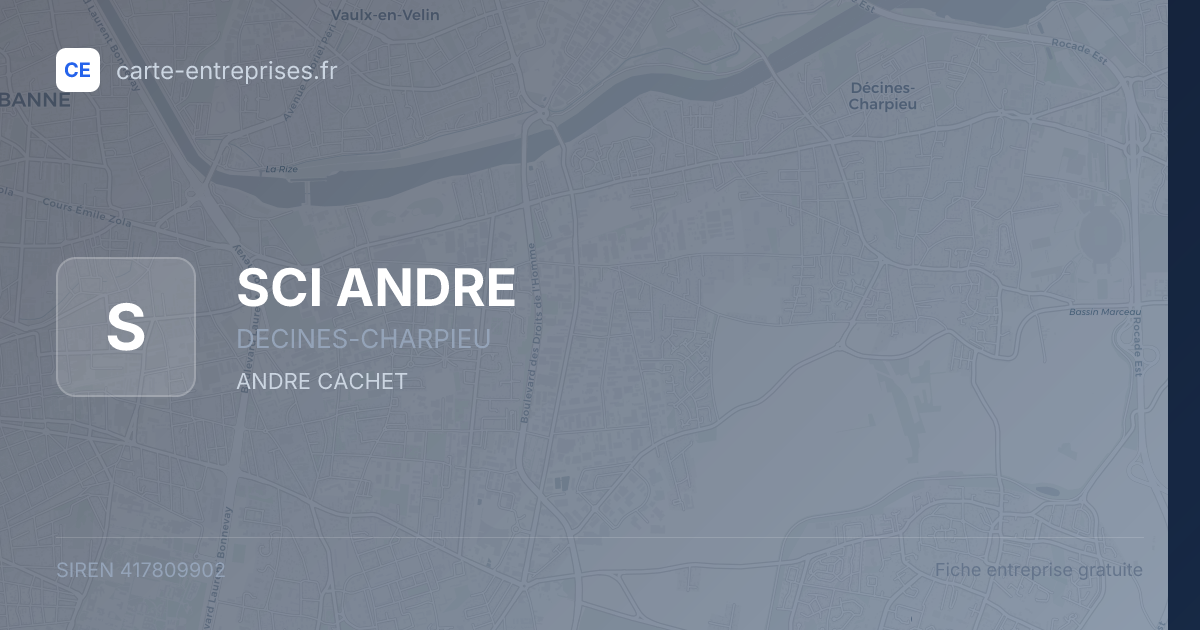 SCI ANDRE — 417809902 — fiche entreprise