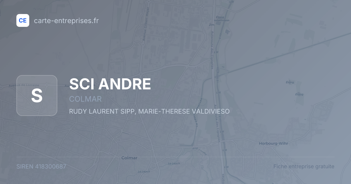 SCI ANDRE — 418300687 — fiche entreprise