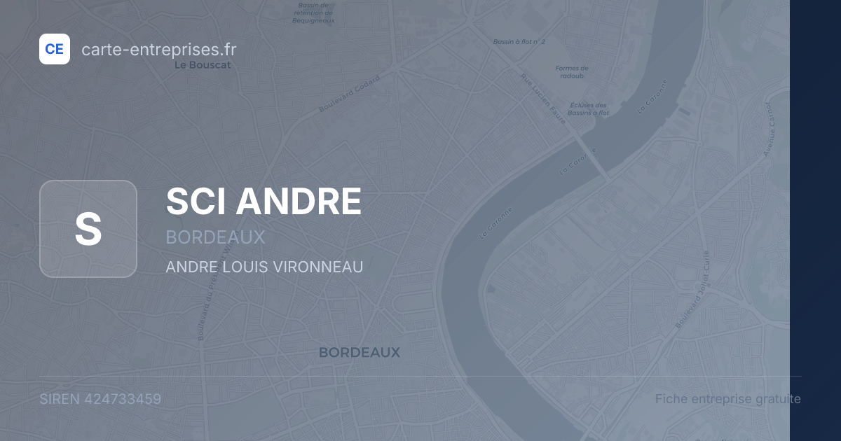 SCI ANDRE — 424733459 — fiche entreprise