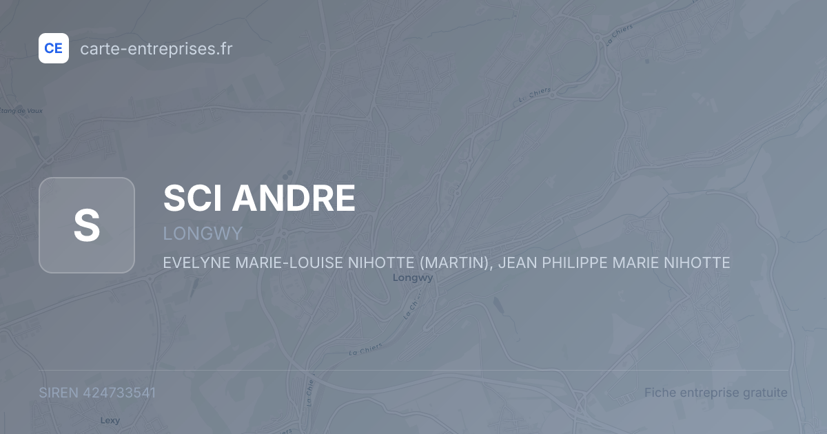 SCI ANDRE — 424733541 — fiche entreprise