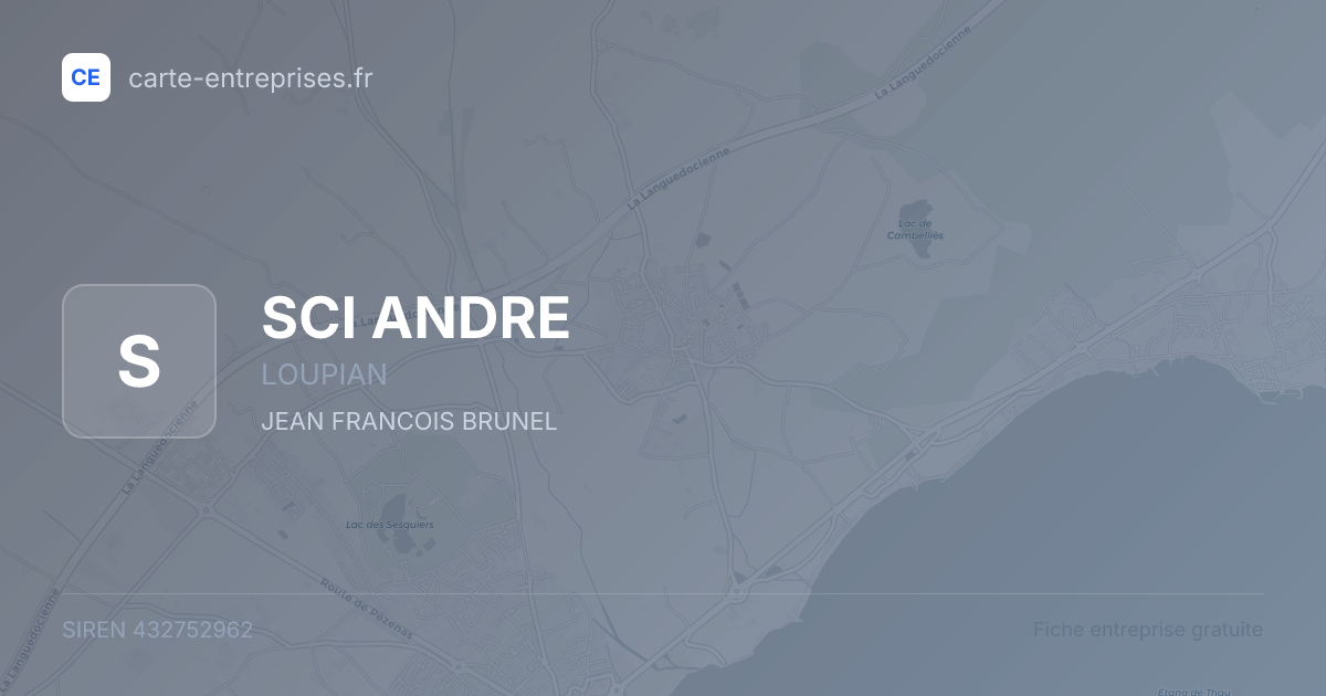 SCI ANDRE — 432752962 — fiche entreprise