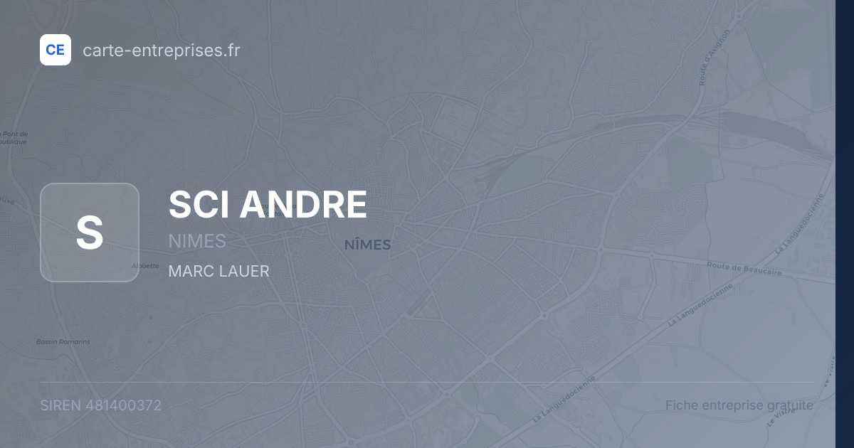 SCI ANDRE — 481400372 — fiche entreprise