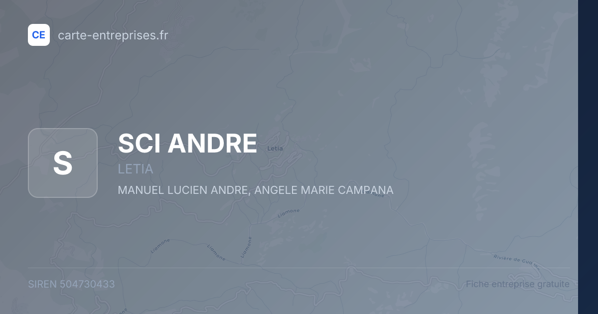 SCI ANDRE — 504730433 — fiche entreprise