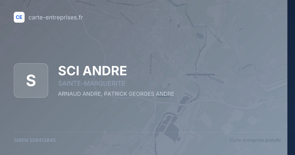 SCI ANDRE — 509413845 — fiche entreprise
