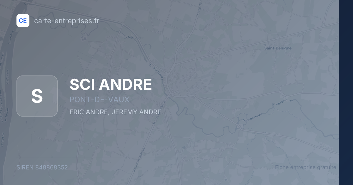 SCI ANDRE — 848868352 — fiche entreprise