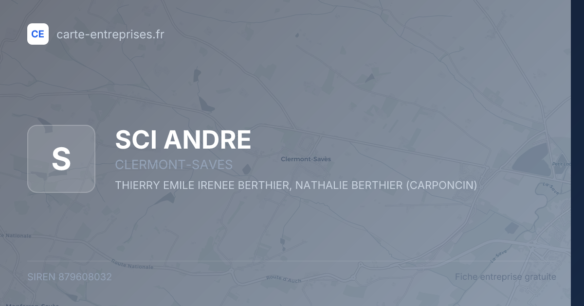 SCI ANDRE — 879608032 — fiche entreprise