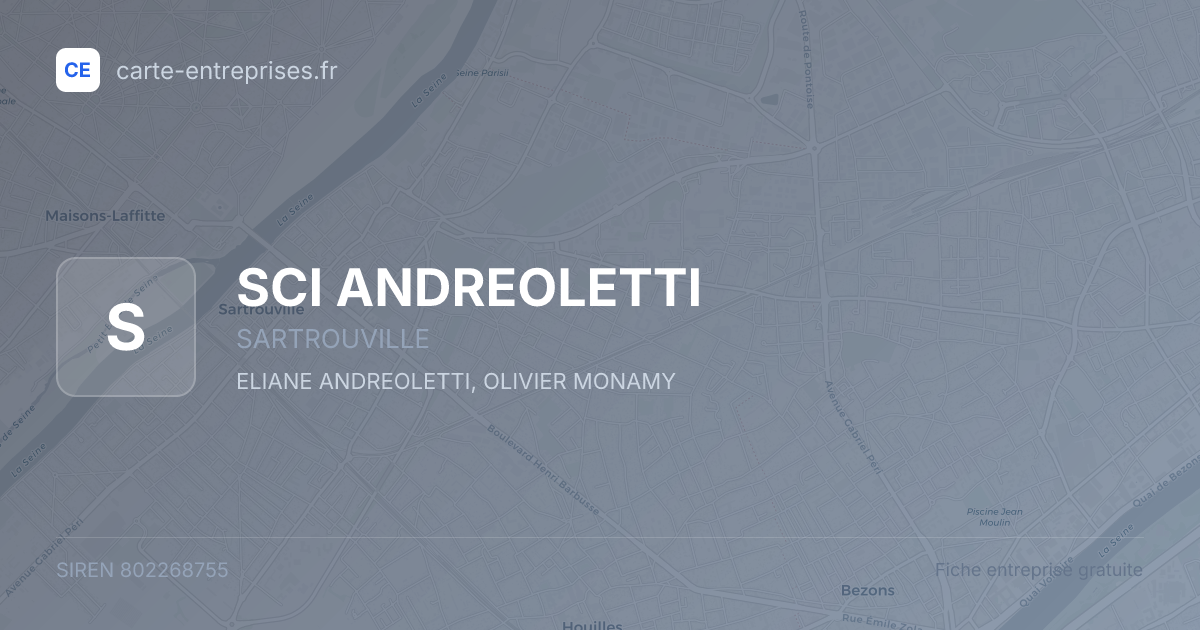 SCI ANDREOLETTI — 802268755 — fiche entreprise