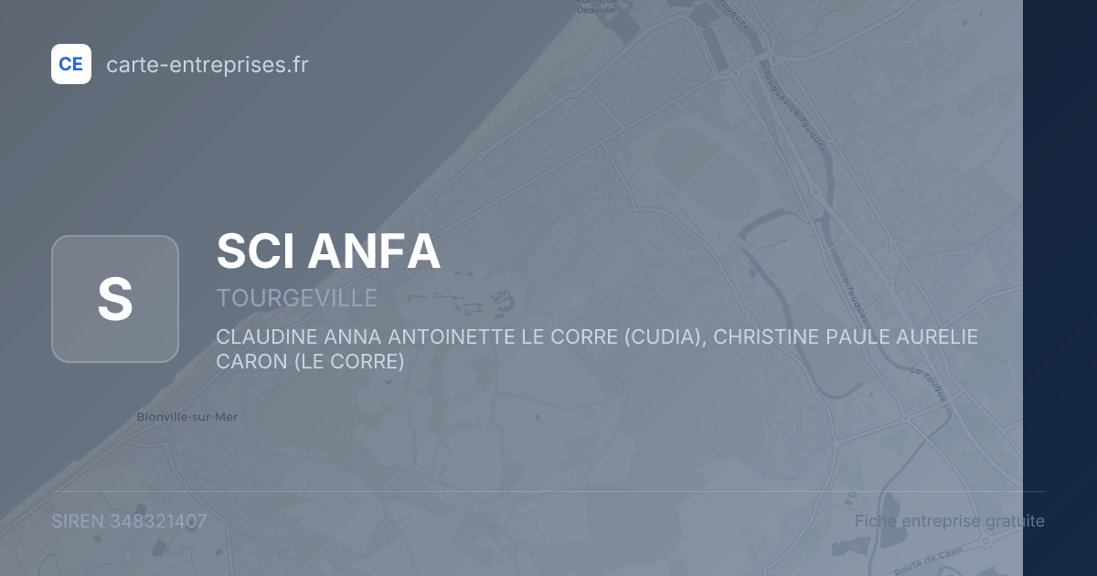 SCI ANFA — 348321407 — fiche entreprise