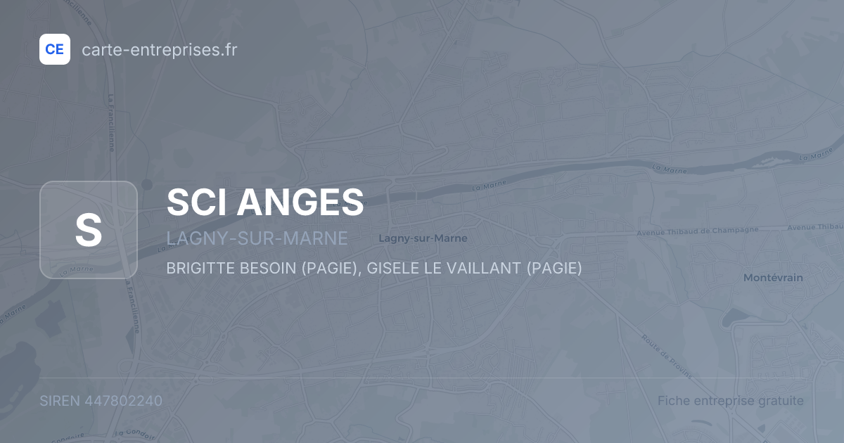 SCI ANGES — 447802240 — fiche entreprise