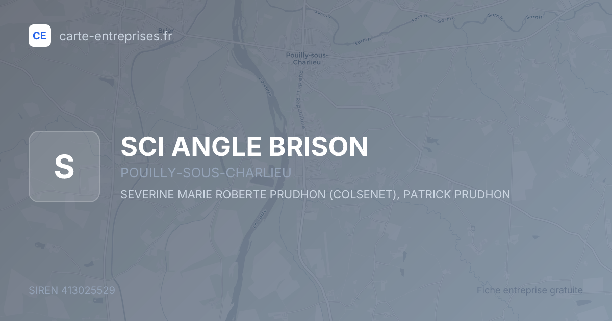 SCI ANGLE BRISON — 413025529 — fiche entreprise