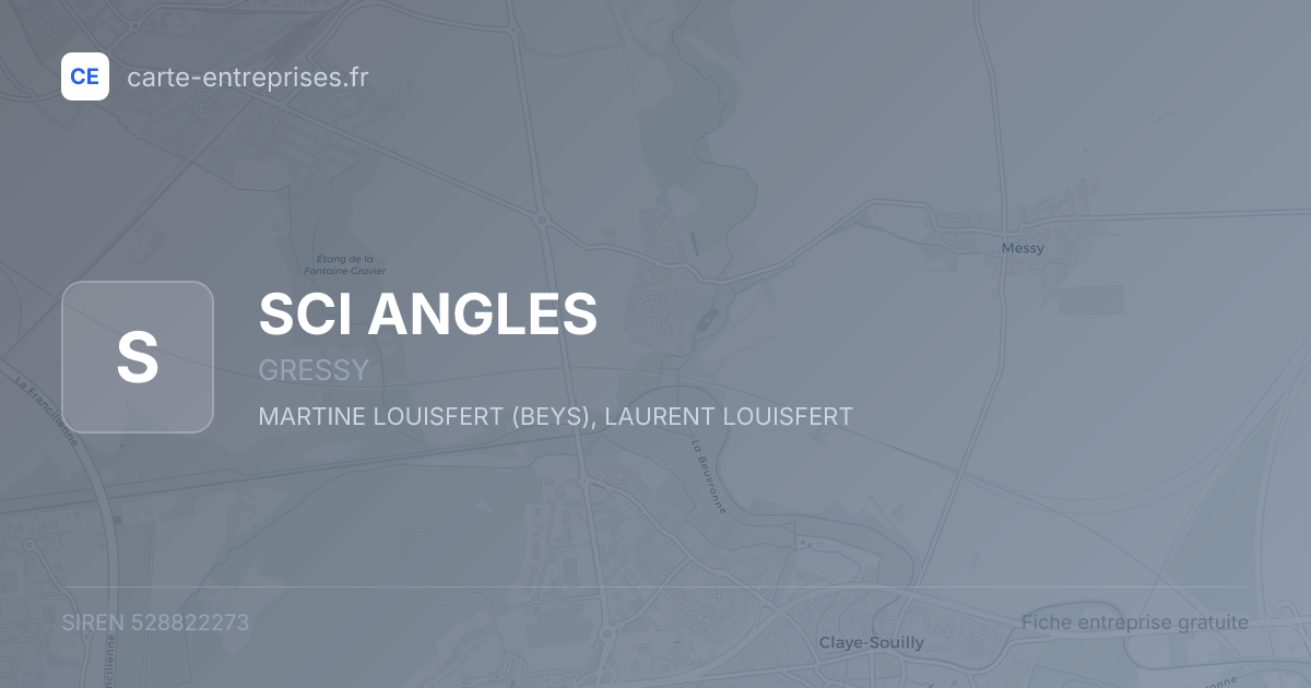 SCI ANGLES — 528822273 — fiche entreprise