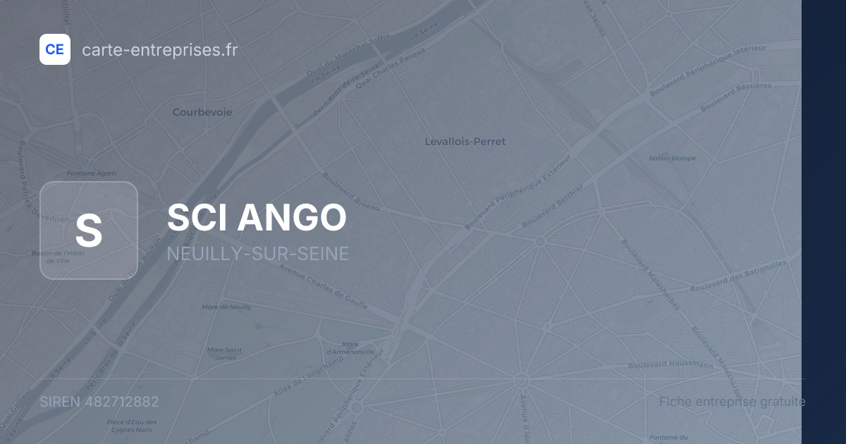 SCI ANGO — 482712882 — fiche entreprise
