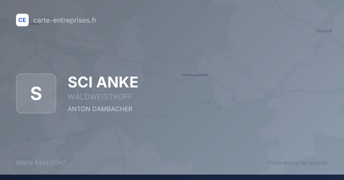 SCI ANKE — 440475747 — fiche entreprise