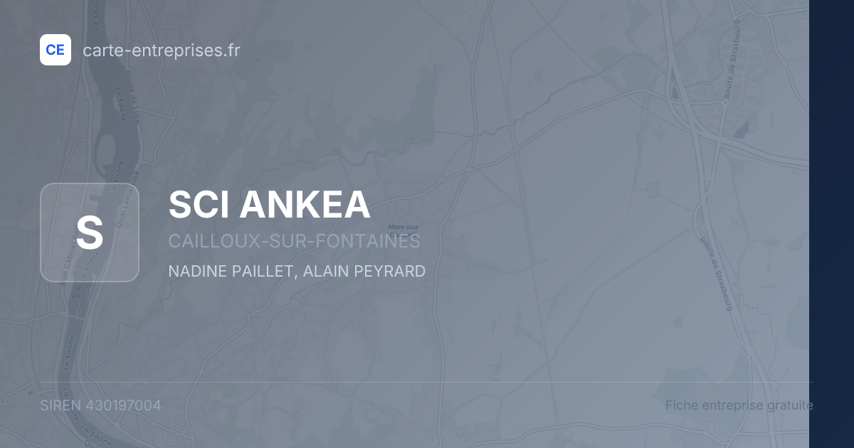 SCI ANKEA — 430197004 — fiche entreprise