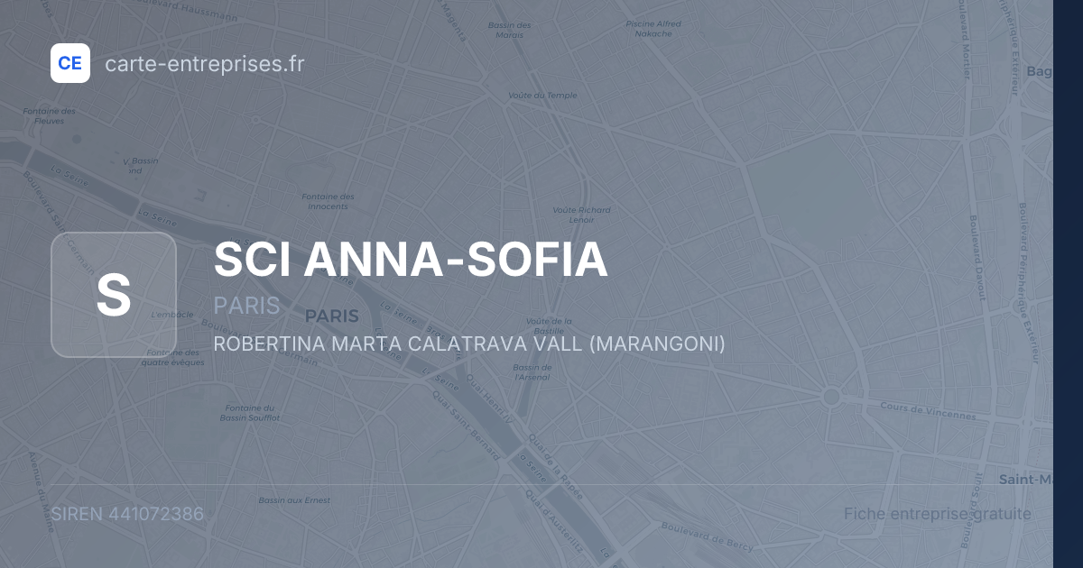 SCI ANNA-SOFIA — 441072386 — fiche entreprise