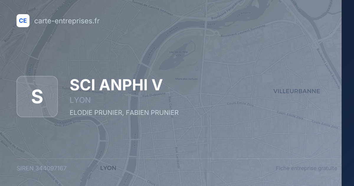 SCI ANPHI V — 344097167 — fiche entreprise
