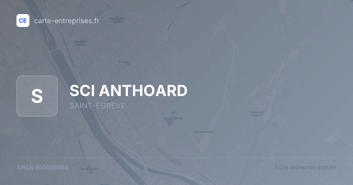 SCI ANTHOARD — 950009464 — fiche entreprise