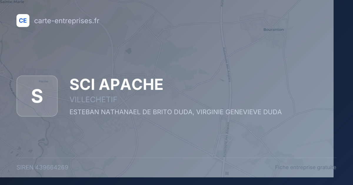 SCI APACHE — 439664269 — fiche entreprise