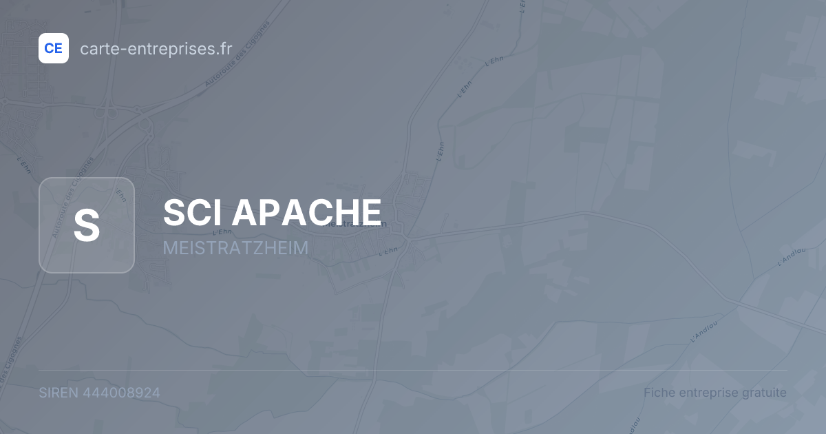 SCI APACHE — 444008924 — fiche entreprise