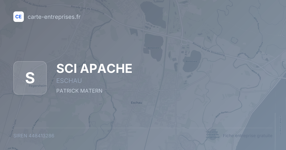 SCI APACHE — 448413286 — fiche entreprise