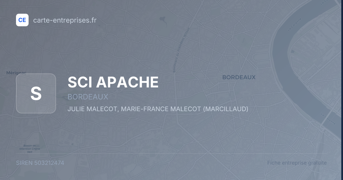 SCI APACHE — 503212474 — fiche entreprise