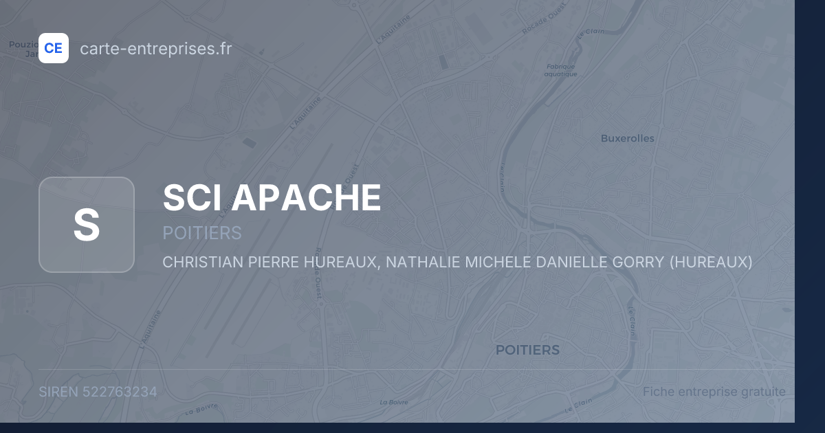 SCI APACHE — 522763234 — fiche entreprise