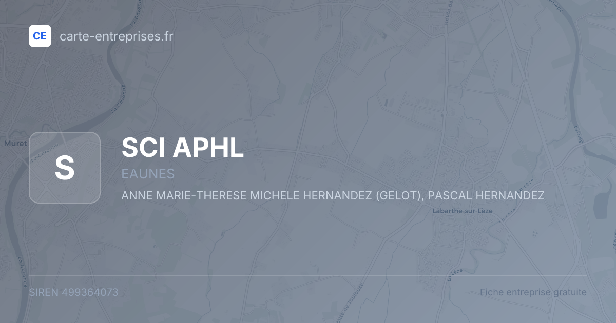 SCI APHL — 499364073 — fiche entreprise
