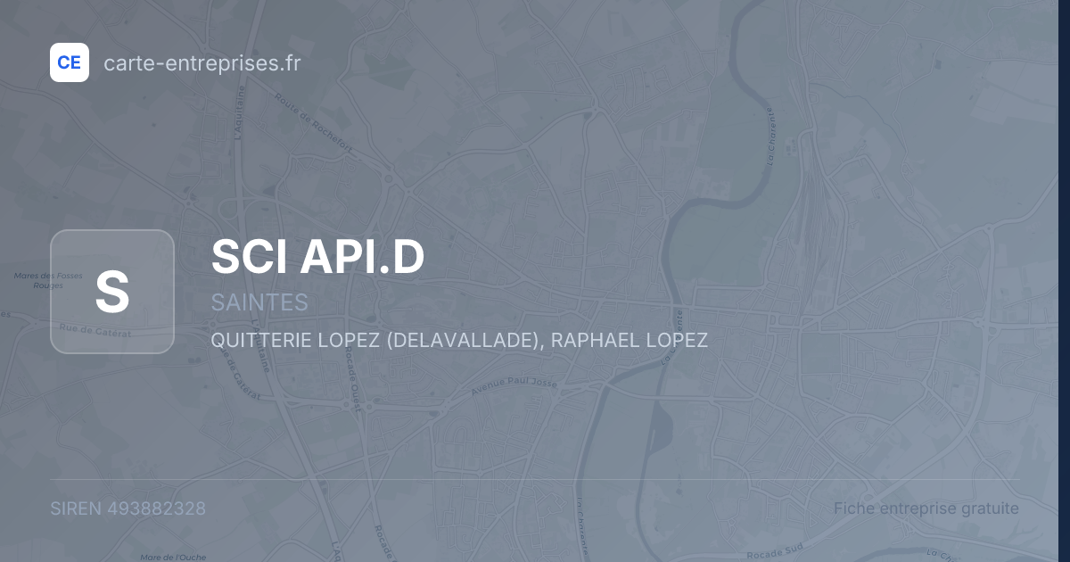 SCI API.D — 493882328 — fiche entreprise