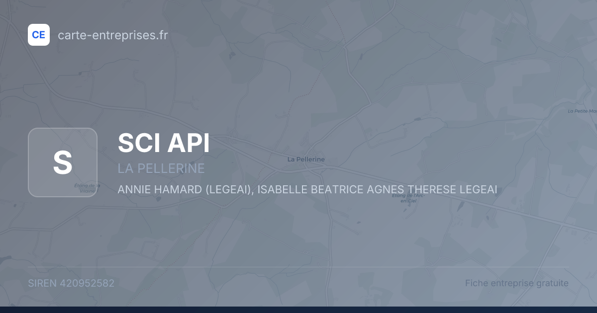 SCI API — 420952582 — fiche entreprise