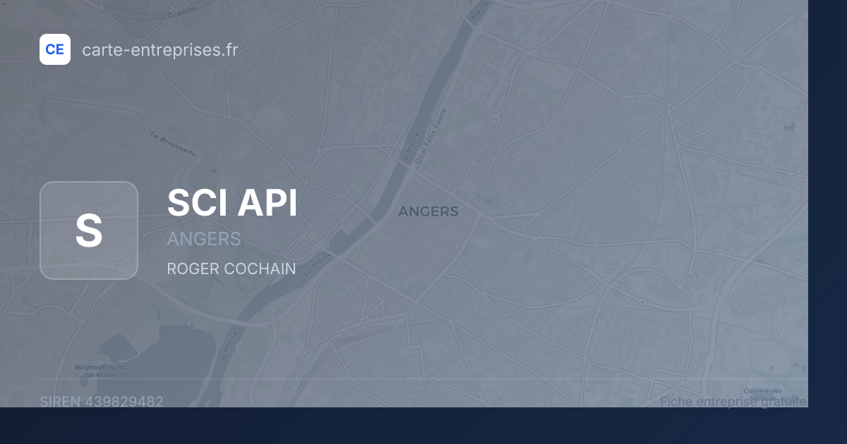 SCI API — 439829482 — fiche entreprise