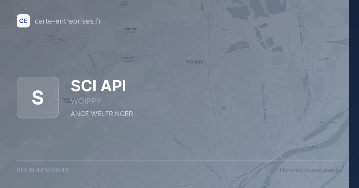 SCI API — 441948643 — fiche entreprise