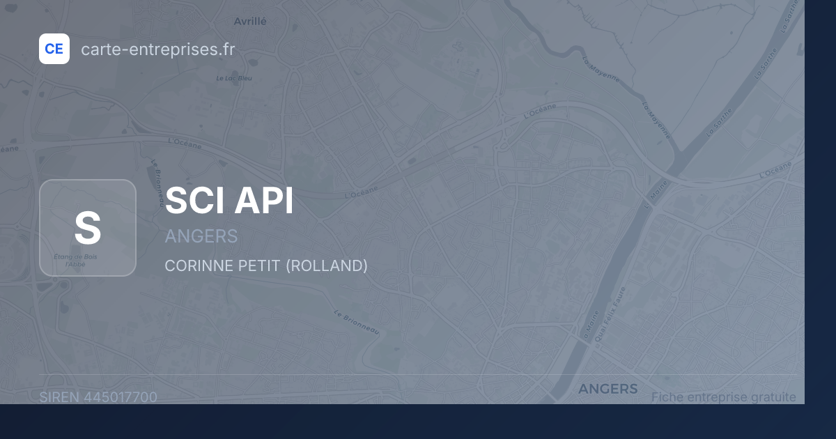 SCI API — 445017700 — fiche entreprise