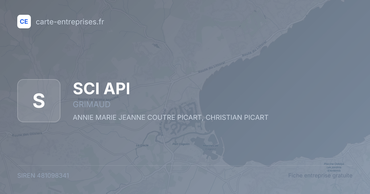 SCI API — 481098341 — fiche entreprise