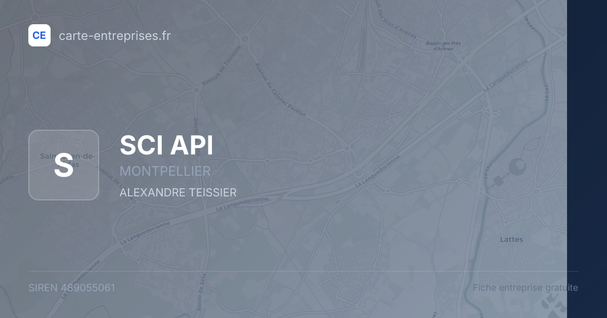 SCI API — 489055061 — fiche entreprise