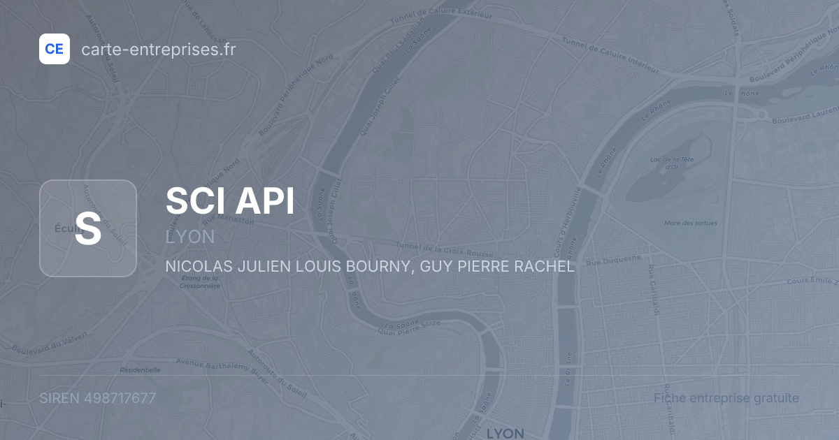 SCI API — 498717677 — fiche entreprise