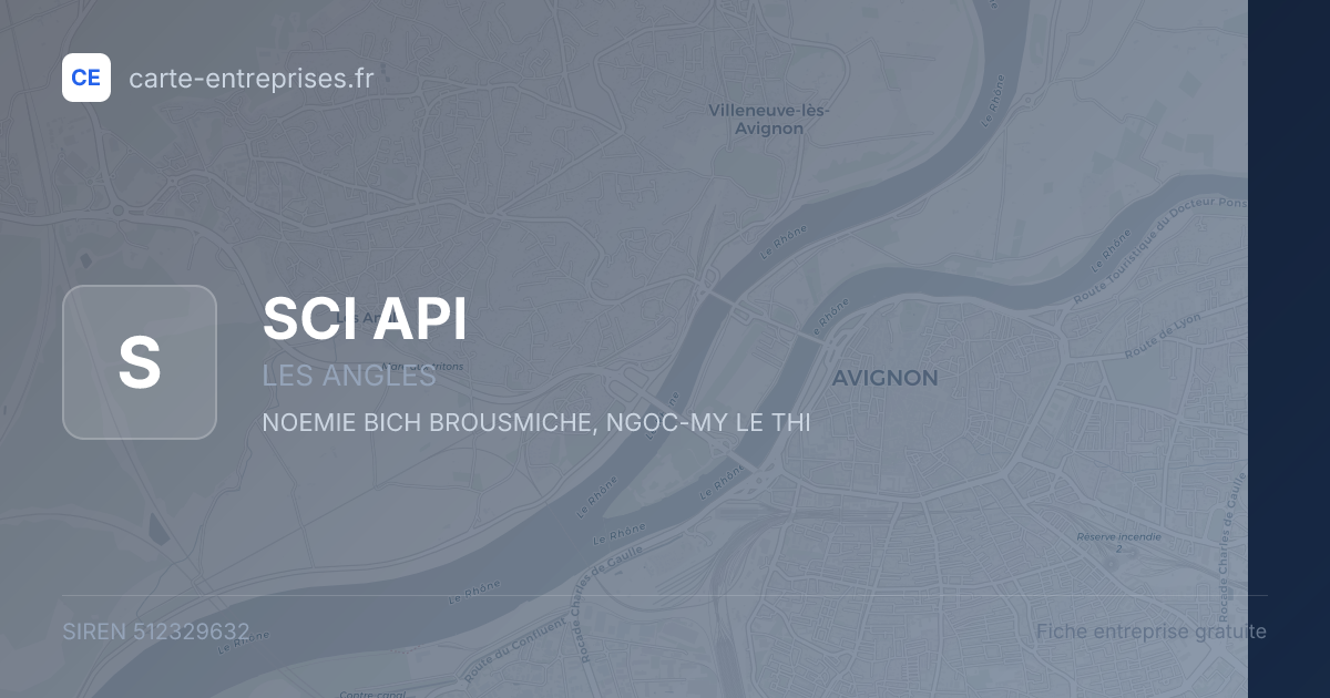 SCI API — 512329632 — fiche entreprise