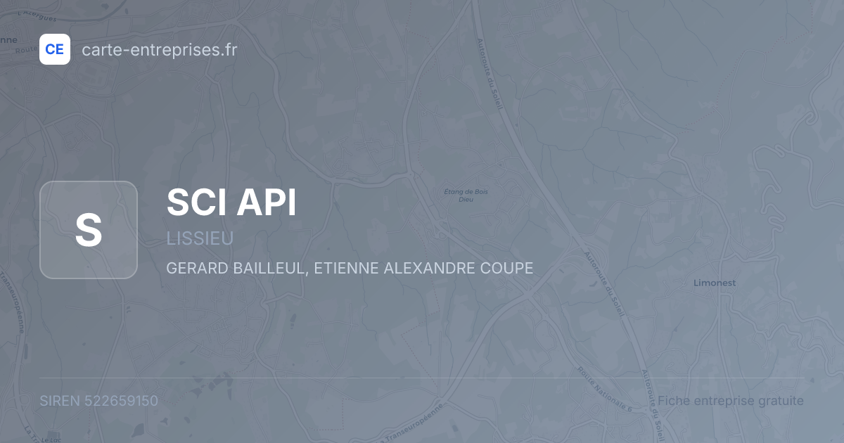 SCI API — 522659150 — fiche entreprise