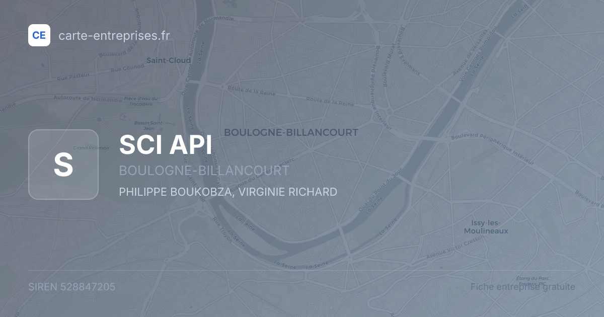SCI API — 528847205 — fiche entreprise