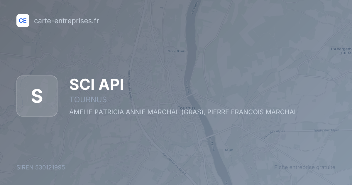 SCI API — 530121995 — fiche entreprise