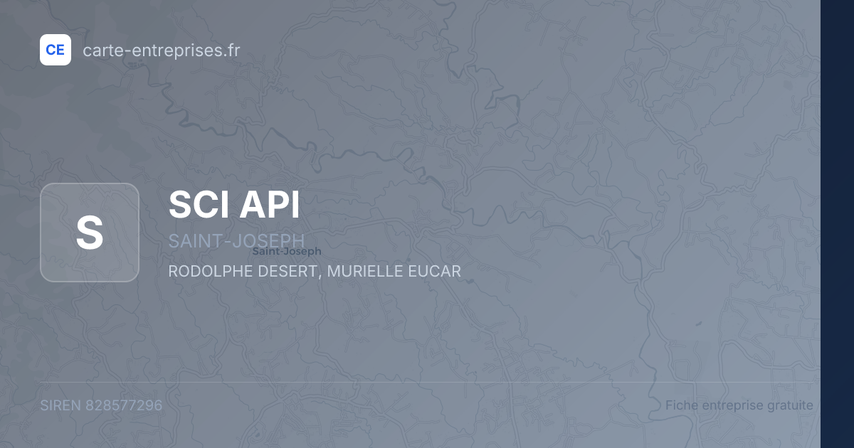SCI API — 828577296 — fiche entreprise