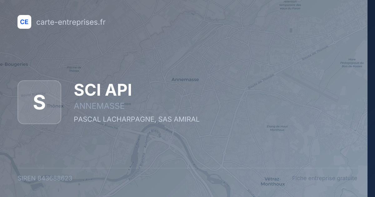 SCI API — 843688623 — fiche entreprise