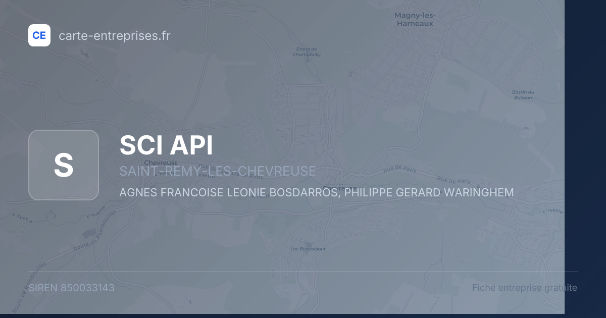 SCI API — 850033143 — fiche entreprise