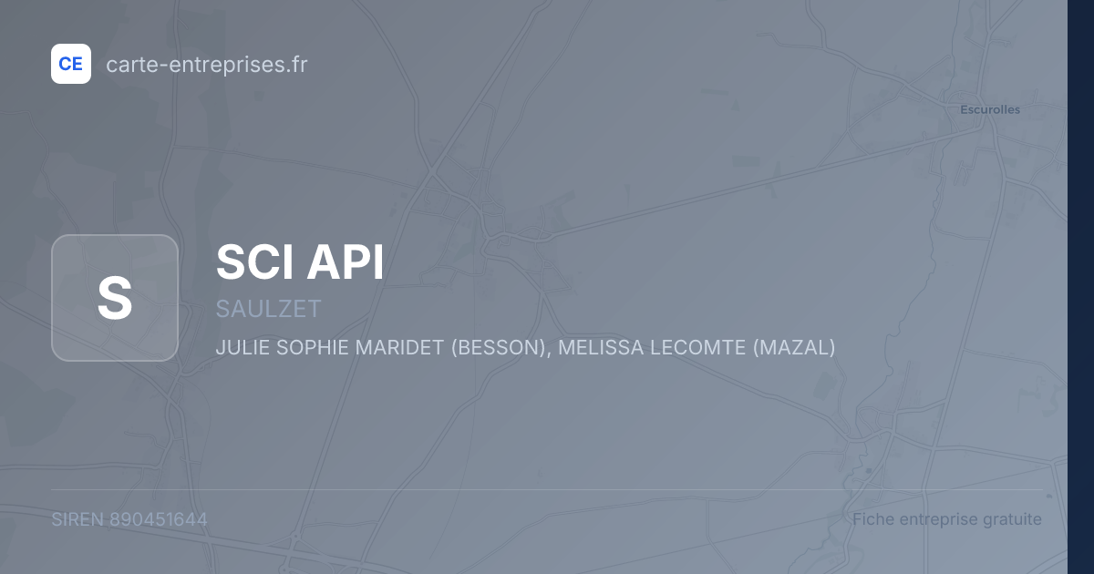 SCI API — 890451644 — fiche entreprise